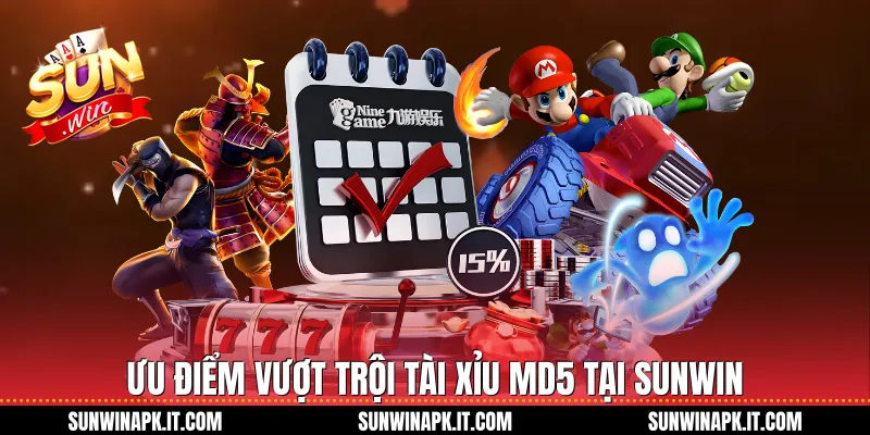 Ưu điểm vượt trội Tài xỉu MD5 tại Sunwin