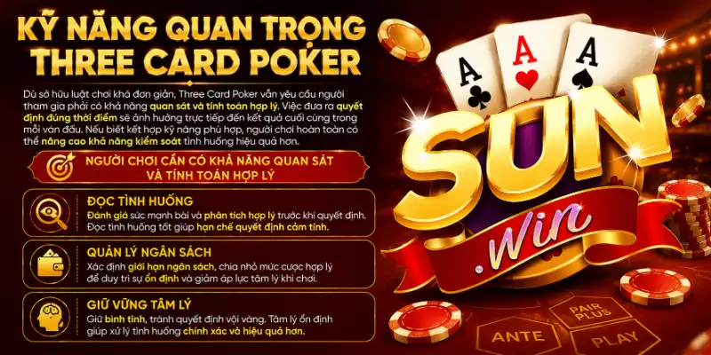 Người chơi cần có khả năng quan sát và tính toán hợp lý